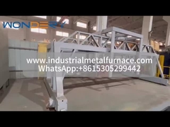 een dekselverwisselend frame voor een warmtebehandelingsoven van het type put