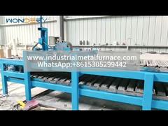 Automatische aluminium ingotsgietmachine voor de productie van 6kg, 8kg, 10kg en 12kg ingots
