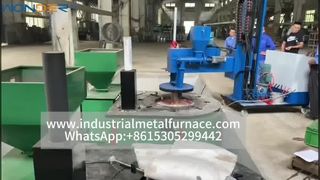 Grafietkroesoven met houtpelletbrander – geen vervuiling, lage emissies