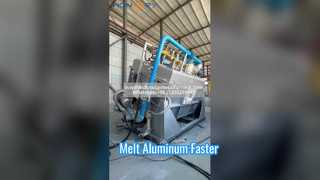 Kantelbare gas-aluminiumsmeltoven | Grote industriële aluminium smelter voor aluminium blokken en knuppels
