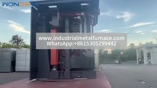 Aluminium smeltoven van 1500 kg met KGPS-stroom- en hydraulische afdekking – verzendvideo