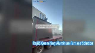 1500 kg aluminium inductiesmeltoven Verzending | KGPS + Hydraulische afdekking + Koeltoren