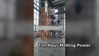 5 ton/uur continu gas-aluminiumsmeltoven | Voor aluminiumstaven en spuitgietindustrie
