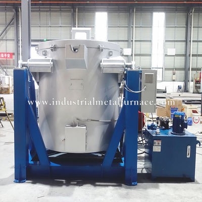 kopen 800kg High-Efficiency Natural Gas Industrial Aluminum Melting Furnace with Hydraulic System and 850°C Capacity online manufacture