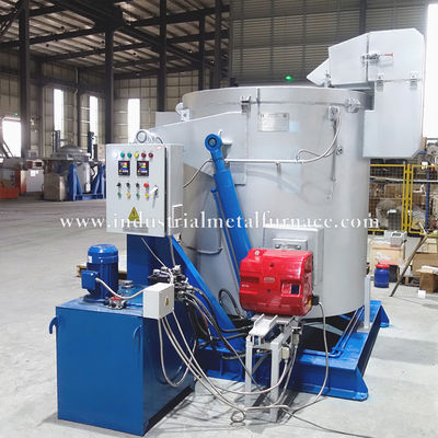kopen Oil Fired 500KG Tin Melting Furnace with Graphite Crucible for Industrial Applications online manufacture
