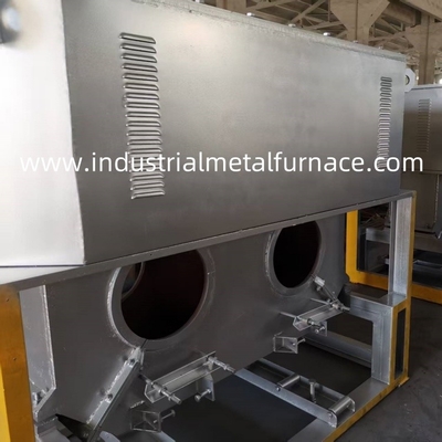 kopen 90 kW 2 kamer industriële zwaartekracht gieten metalen smelten inductieoven voor koper online manufacture