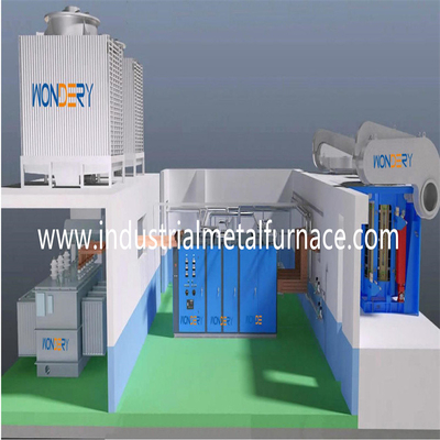 Efficiënte industriële smeltoven Stromfrequentie 50/60Hz Verwarmingstijd 0-999min