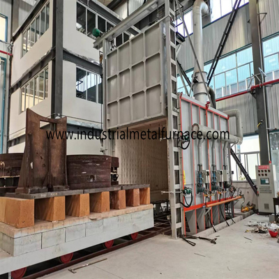 550 graden Celsius Bogie Hearth Aluminium Draad Annealing Car Bottom Furnace Voor Aluminium spoelen