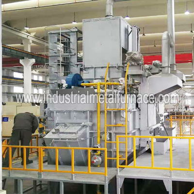 Industriële het Aluminium Smeltende Oven Met gas van 250kg/H Cntinuous, de Smeltende Oven van het Aluminiumschroot