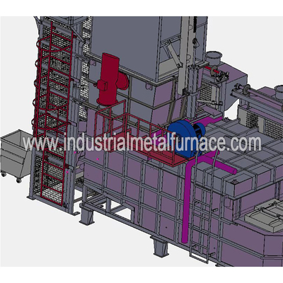 Industriële het Aluminium Smeltende Oven Met gas van 250kg/H Cntinuous, de Smeltende Oven van het Aluminiumschroot