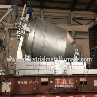 Neigende aluminium smeltoven met een laag smeltverlies