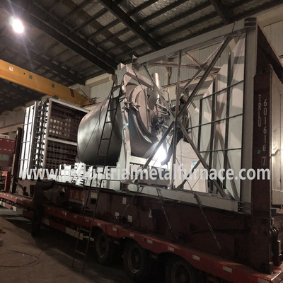 Aluminium automatische PLC-metalen smeltoven / gas smeltoven 10-12M per min Rotatiesnelheid