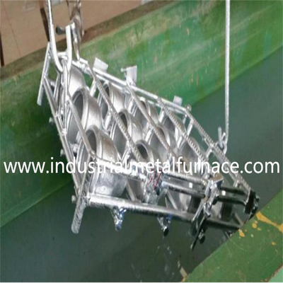 Hoge snelheid pulsvuurde brander warmdipp galvaniserende oven voor 650 ° C oven temperatuur en 50 mm/60 mm zink ketel dikte