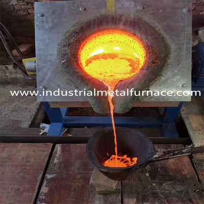 Industriële van het de Frequentieijzer van de het Staal Smeltende Oven van 25KW 5KG Middelgrote het Schroot Smeltende Machine