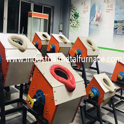 10KG het overhellen Type Staal het Smelten Oveninductie Heater Melting Metal 35KW