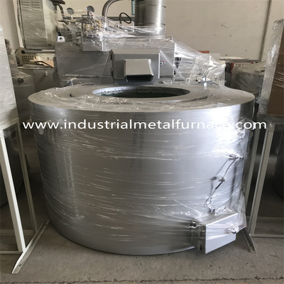 400kg Zamak 5 van het de Matrijzenafgietsel van het Smeltkroesaluminium van het Aardgas Smeltende Oven het Stationaire Type