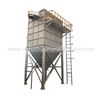 Zaktype van 1200Pa 1.5m/Min Industrial Metal Melting Furnace Stofcollector 2000mm